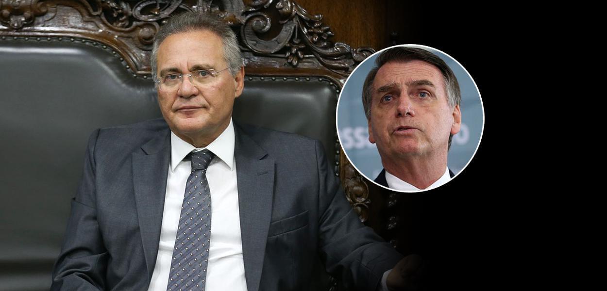 Renan Calheiros diz que Bolsonaro teve "participação ativa e responsabilidade" por conta dos atraques registrados no domingo (08).