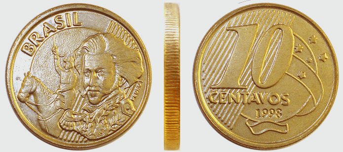 Moeda de 10 centavos de 1998